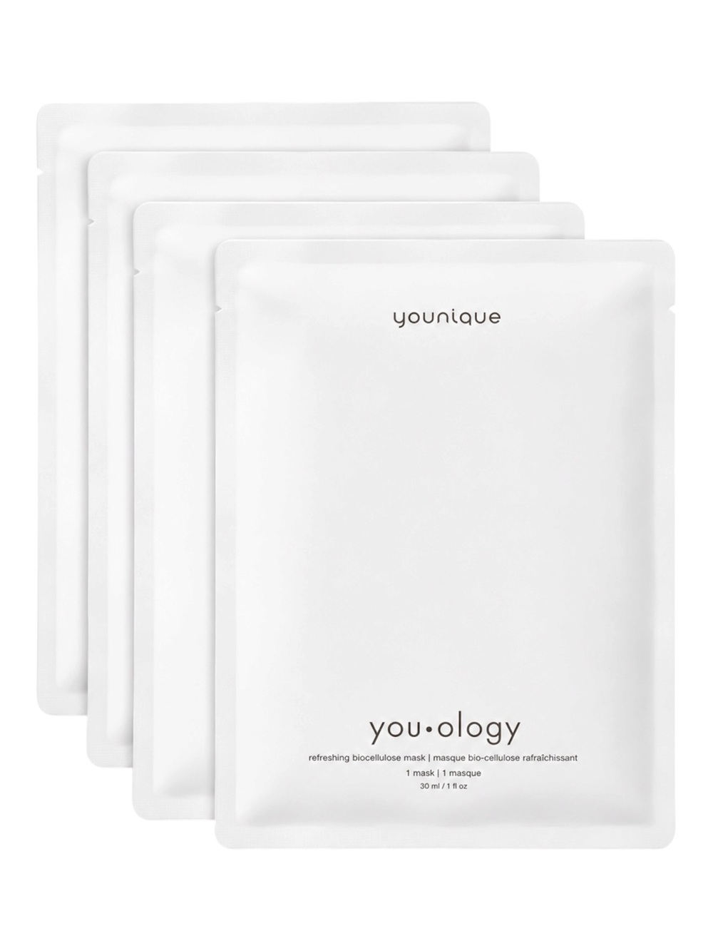YOU·OLOGY REFRESHING BIOCELLULOSE MASK 4 COUNT - BRAND NEW, NO BOX
